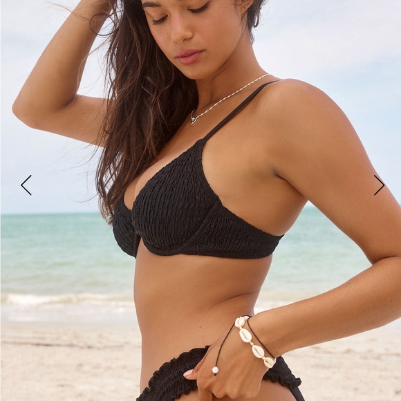 Black Smocked Bikini by Ardene - Picture 3 of 5